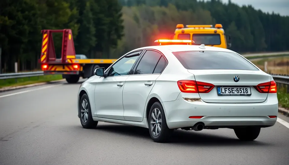 Droša bojāta auto sagatavošana evakuācijai pēc negadījuma